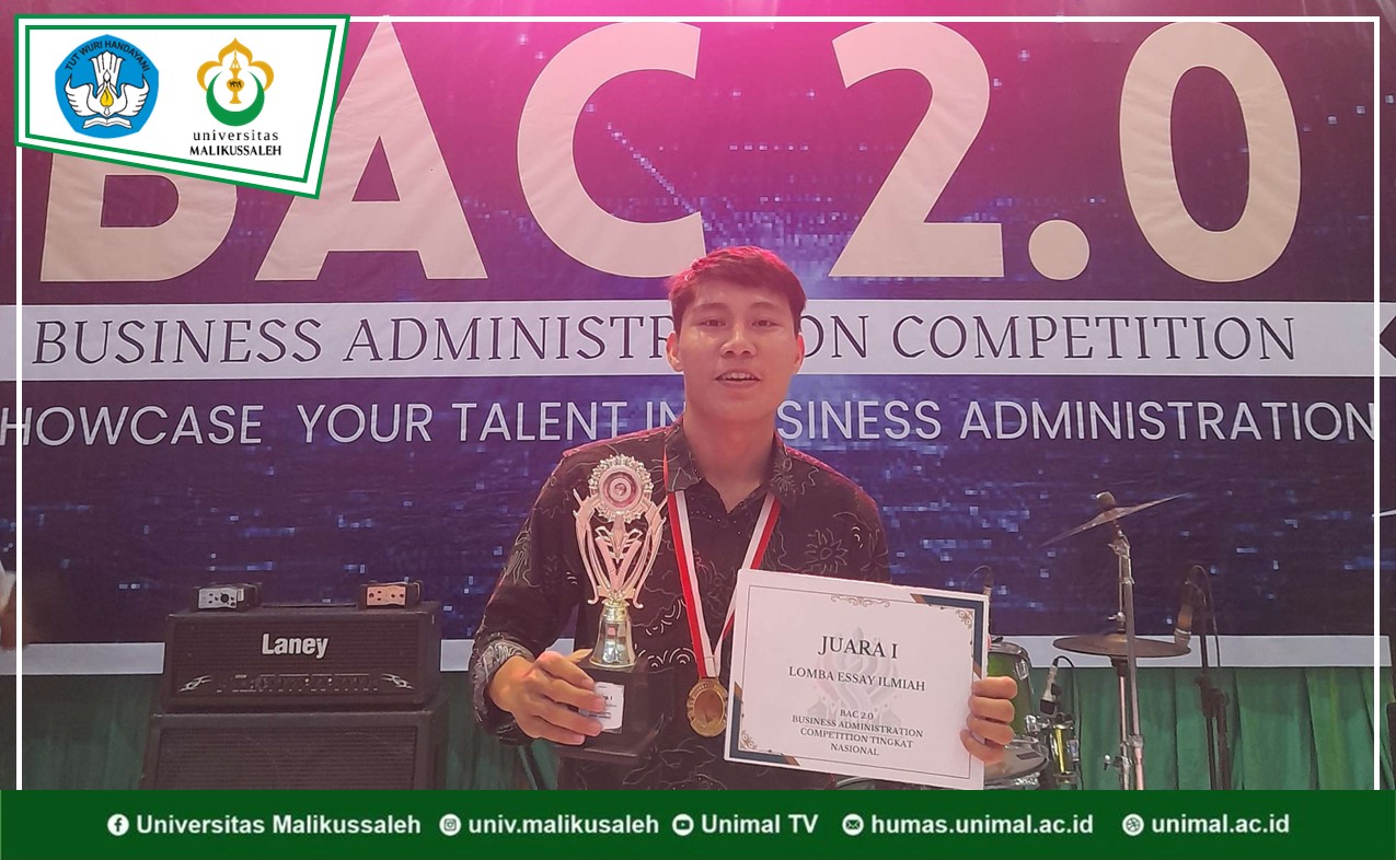 Samuel Sihombing, Mahasiswa Ekonomi Pembangunan Juara 1 Lomba Esai Ilmiah Business Administration Competition 2.0